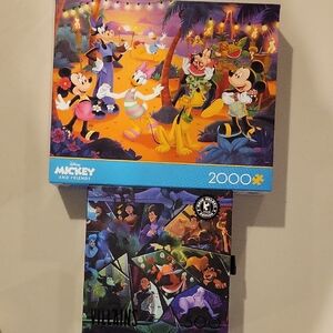 2 Puzzles. Disney Mickey and Friends And Disney Villains.